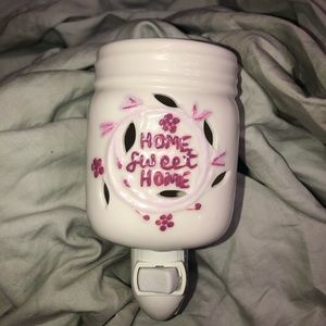 Scent warmer mason jar plug in HOME SWEET HOME